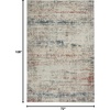 image:imageNourison Home Rustic Textures Rustic Light Grey Multi 53 x round Area Rug Easy Cleaning Non Shedding Bed Room Living Room Dining Room Kitchen 5 RoundLight Grey Multi