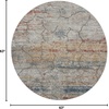 image:imageNourison Home Rustic Textures Rustic Multicolor 53 x round Area Rug Easy Cleaning Non Shedding Bed Room Living Room Dining Room Kitchen 5 RoundMulti Color