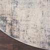 image:imageNourison Home Rustic Textures Traditional GreyBeige 53 x round Area Rug Easy Cleaning Non Shedding Bed Room Living Room Dining Room Kitchen 5 Round