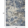 image:imageNourison Home Rustic Textures Traditional GreyBlue 53 x round Area Rug Easy Cleaning Non Shedding Bed Room Living Room Dining Room Kitchen 5 RoundGreyBlue