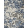 image:imageNourison Home Rustic Textures Traditional GreyBlue 53 x round Area Rug Easy Cleaning Non Shedding Bed Room Living Room Dining Room Kitchen 5 RoundGreyBlue