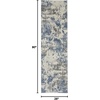 image:imageNourison Home Rustic Textures Traditional GreyBlue 53 x round Area Rug Easy Cleaning Non Shedding Bed Room Living Room Dining Room Kitchen 5 RoundGreyBlue