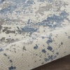 image:imageNourison Home Rustic Textures Traditional GreyBlue 53 x round Area Rug Easy Cleaning Non Shedding Bed Room Living Room Dining Room Kitchen 5 RoundGreyBlue