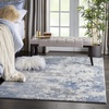 image:imageNourison Home Rustic Textures Traditional GreyBlue 53 x round Area Rug Easy Cleaning Non Shedding Bed Room Living Room Dining Room Kitchen 5 RoundGreyBlue