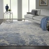 image:imageNourison Home Rustic Textures Traditional GreyBlue 53 x round Area Rug Easy Cleaning Non Shedding Bed Room Living Room Dining Room Kitchen 5 RoundGreyBlue