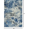 image:imageNourison Home Rustic Textures Traditional GreyBlue 53 x round Area Rug Easy Cleaning Non Shedding Bed Room Living Room Dining Room Kitchen 5 RoundGreyBlue