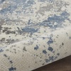 image:imageNourison Home Rustic Textures Traditional GreyBlue 53 x round Area Rug Easy Cleaning Non Shedding Bed Room Living Room Dining Room Kitchen 5 RoundGreyBlue