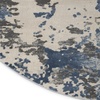 image:imageNourison Home Rustic Textures Traditional GreyBlue 53 x round Area Rug Easy Cleaning Non Shedding Bed Room Living Room Dining Room Kitchen 5 RoundGreyBlue