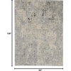 image:imageNourison Home Rustic Textures Traditional Vintage GreyBeige 53 x round Area Rug Easy Cleaning Non Shedding Bed Room Living Room Dining Room Kitchen 5 RoundGreyBeige