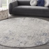 image:imageNourison Home Rustic Textures Traditional Vintage GreyBeige 53 x round Area Rug Easy Cleaning Non Shedding Bed Room Living Room Dining Room Kitchen 5 RoundIvory Grey Blue