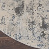 image:imageNourison Home Rustic Textures Traditional Vintage GreyBeige 53 x round Area Rug Easy Cleaning Non Shedding Bed Room Living Room Dining Room Kitchen 5 RoundIvory Grey Blue