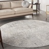 image:imageNourison Home Rustic Textures Traditional Vintage GreyBeige 53 x round Area Rug Easy Cleaning Non Shedding Bed Room Living Room Dining Room Kitchen 5 RoundGreyBeige