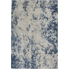 image:imageNourison Home Rustic Textures Traditional Vintage GreyBlue 53 x round Area Rug Easy Cleaning Non Shedding Bed Room Living Room Dining Room Kitchen 5 RoundGreyBlue