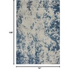 image:imageNourison Home Rustic Textures Traditional Vintage GreyBlue 53 x round Area Rug Easy Cleaning Non Shedding Bed Room Living Room Dining Room Kitchen 5 RoundGreyBlue