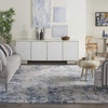 image:imageNourison Home Rustic Textures Traditional Vintage GreyBlue 53 x round Area Rug Easy Cleaning Non Shedding Bed Room Living Room Dining Room Kitchen 5 RoundGreyBlue