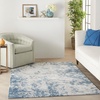 image:imageNourison Home Rustic Textures Traditional Vintage GreyBlue 53 x round Area Rug Easy Cleaning Non Shedding Bed Room Living Room Dining Room Kitchen 5 RoundGreyBlue