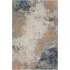 image:imageNourison Home Rustic Textures Vintage GreyBlue 53 x round Area Rug Easy Cleaning Non Shedding Bed Room Living Room Dining Room Kitchen 5 RoundGreyBlue