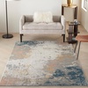 image:imageNourison Home Rustic Textures Vintage GreyBlue 53 x round Area Rug Easy Cleaning Non Shedding Bed Room Living Room Dining Room Kitchen 5 RoundGreyBlue