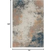 image:imageNourison Home Rustic Textures Vintage GreyBlue 53 x round Area Rug Easy Cleaning Non Shedding Bed Room Living Room Dining Room Kitchen 5 RoundGreyBlue