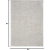 image:imageNourison Home Santa Cruz Abstract Silver 9 x 12 Area Rug Easy Cleaning Non Shedding Bed Room Living Room Dining Room Kitchen 9x12Silver
