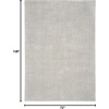 image:imageNourison Home Santa Cruz Abstract Silver 9 x 12 Area Rug Easy Cleaning Non Shedding Bed Room Living Room Dining Room Kitchen 9x12Silver