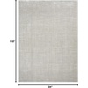 image:imageNourison Home Santa Cruz Abstract Silver 9 x 12 Area Rug Easy Cleaning Non Shedding Bed Room Living Room Dining Room Kitchen 9x12Silver