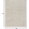 image:imageNourison Home Santa Cruz Ivory Grey 6 x 9 Area Rug  Easy Clean Non Shedding Bed Room Living Room Dining Room Kitchen 6 x 9Ivory Grey