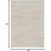 image:imageNourison Home Santa Cruz Ivory Grey 6 x 9 Area Rug  Easy Clean Non Shedding Bed Room Living Room Dining Room Kitchen 6 x 9Ivory Grey