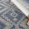 image:imageNourison Home Scandinavian Shag Denim Blue 710 x 106 Area Rug Easy Clean Non Shedding Bed Room Living Room Dining Room Kitchen 8x11Denim Blue