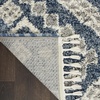 image:imageNourison Home Scandinavian Shag Denim Blue 710 x 106 Area Rug Easy Clean Non Shedding Bed Room Living Room Dining Room Kitchen 8x11Denim Blue