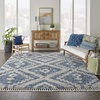 image:imageNourison Home Scandinavian Shag Denim Blue 710 x 106 Area Rug Easy Clean Non Shedding Bed Room Living Room Dining Room Kitchen 8x11Denim Blue