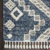 image:imageNourison Home Scandinavian Shag Denim Blue 710 x 106 Area Rug Easy Clean Non Shedding Bed Room Living Room Dining Room Kitchen 8x11Denim Blue