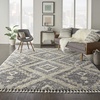 image:imageNourison Home Scandinavian Shag Denim Blue 710 x 106 Area Rug Easy Clean Non Shedding Bed Room Living Room Dining Room Kitchen 8x11GreyIvory