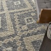 image:imageNourison Home Scandinavian Shag Denim Blue 710 x 106 Area Rug Easy Clean Non Shedding Bed Room Living Room Dining Room Kitchen 8x11GreyIvory