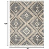 image:imageNourison Home Scandinavian Shag Denim Blue 710 x 106 Area Rug Easy Clean Non Shedding Bed Room Living Room Dining Room Kitchen 8x11GreyIvory