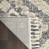 image:imageNourison Home Scandinavian Shag Denim Blue 710 x 106 Area Rug Easy Clean Non Shedding Bed Room Living Room Dining Room Kitchen 8x11GreyIvory
