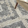 image:imageNourison Home Scandinavian Shag Denim Blue 710 x 106 Area Rug Easy Clean Non Shedding Bed Room Living Room Dining Room Kitchen 8x11GreyIvory