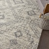 image:imageNourison Home Scandinavian Shag Denim Blue 710 x 106 Area Rug Easy Clean Non Shedding Bed Room Living Room Dining Room Kitchen 8x11IvoryGrey