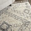 image:imageNourison Home Scandinavian Shag Denim Blue 710 x 106 Area Rug Easy Clean Non Shedding Bed Room Living Room Dining Room Kitchen 8x11IvoryGrey