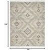 image:imageNourison Home Scandinavian Shag Denim Blue 710 x 106 Area Rug Easy Clean Non Shedding Bed Room Living Room Dining Room Kitchen 8x11IvoryGrey