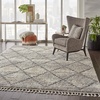image:imageNourison Home Scandinavian Shag IvoryGrey 9 x 12 Area Rug  Easy Clean Non Shedding Bed Room Living Room Dining Room Kitchen 9 x 12