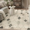 image:imageNourison Home Serenity Home Beige Grey 53 x 73 Area Rug  Easy Clean Non Shedding Bed Room Living Room Dining Room Kitchen 5 x 7Beige Grey