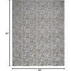 image:imageNourison Home Serenity Home Blue Ivory 9 x 12 Area Rug  Easy Clean Non Shedding Bed Room Living Room Dining Room Kitchen 9 x 12Blue Ivory