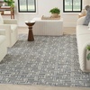 image:imageNourison Home Serenity Home Blue Ivory 9 x 12 Area Rug  Easy Clean Non Shedding Bed Room Living Room Dining Room Kitchen 9 x 12Blue Ivory