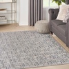 image:imageNourison Home Serenity Home Blue Ivory 9 x 12 Area Rug  Easy Clean Non Shedding Bed Room Living Room Dining Room Kitchen 9 x 12Blue Ivory