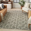 image:imageNourison Home Serenity Home Blue Ivory 9 x 12 Area Rug  Easy Clean Non Shedding Bed Room Living Room Dining Room Kitchen 9 x 12Grey Ivory