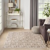 image:imageNourison Home Serenity Home Blue Ivory 9 x 12 Area Rug  Easy Clean Non Shedding Bed Room Living Room Dining Room Kitchen 9 x 12Mocha Ivory