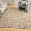 image:imageNourison Home Serenity Home Blue Ivory 9 x 12 Area Rug  Easy Clean Non Shedding Bed Room Living Room Dining Room Kitchen 9 x 12Mocha Ivory