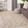 image:imageNourison Home Serenity Home Blue Ivory 9 x 12 Area Rug  Easy Clean Non Shedding Bed Room Living Room Dining Room Kitchen 9 x 12Mocha Ivory