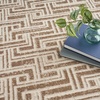 image:imageNourison Home Serenity Home Blue Ivory 9 x 12 Area Rug  Easy Clean Non Shedding Bed Room Living Room Dining Room Kitchen 9 x 12Mocha Ivory